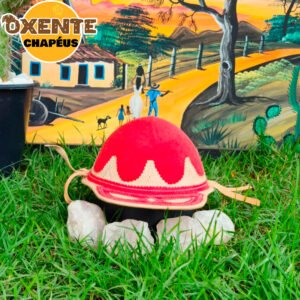 Boné em Couro João Gomes Vermelho - Imagem 1