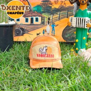 Boné em Couro Vaquejada - Imagem 1